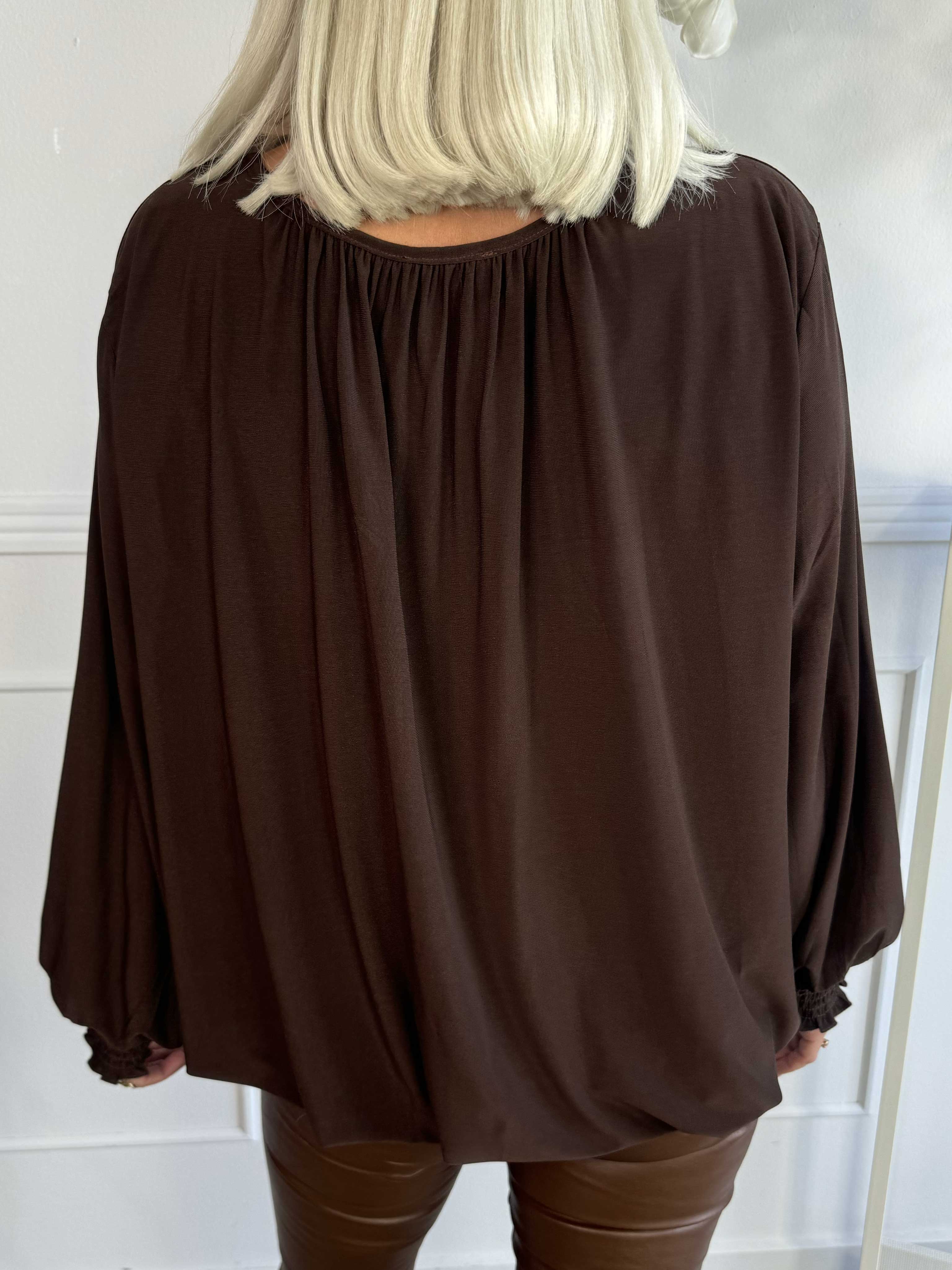 Miracle Plain L/S - Elastisk bluse med lange ærmer